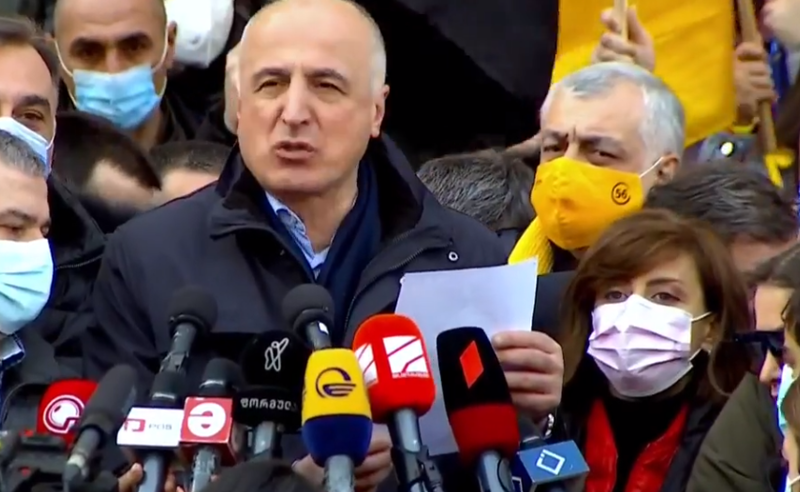პოლიტპატიმრების გათავისუფლება და რიგგარეშე არჩევნები-ოპოზიციის საერთო წერილი