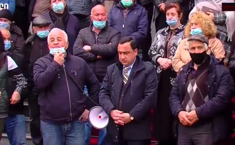 აქცია გონიოში - მოსახლეობა კუთვნილი მიწების დაკანონებას ითხოვს