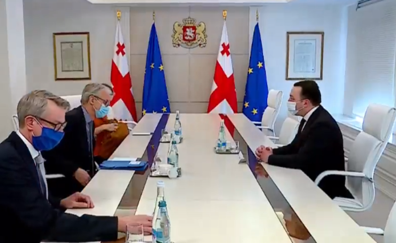 კრისტიან დანიელსონი ირაკლი ღარიბაშვილს შეხვდა
