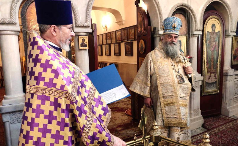 ლიტურგია რუსეთის პატრიარქის კურთხევით - მიტროპოლიტი ნიკოლოზი რუსეთშია