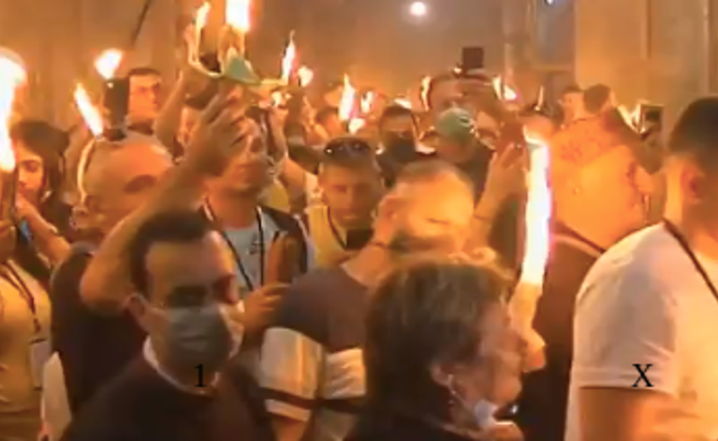 მაცხოვრის საფლავზე წმინდა  ცეცხლის გარდამოსვლის რიტუალი შესრულდა