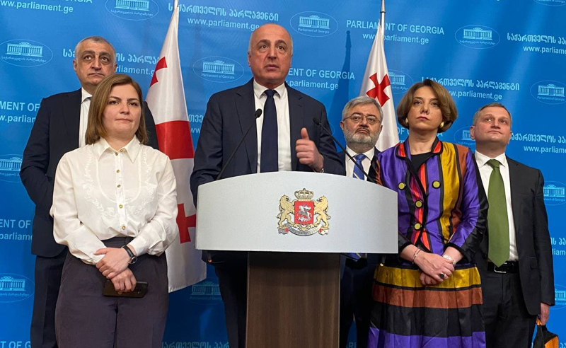 სამადაშვილი, ახვლედიანი, შავგულიძე - "ლელომ" პარლამენტში პირველი ოპოზიციური ფრაქცია შექმნა
