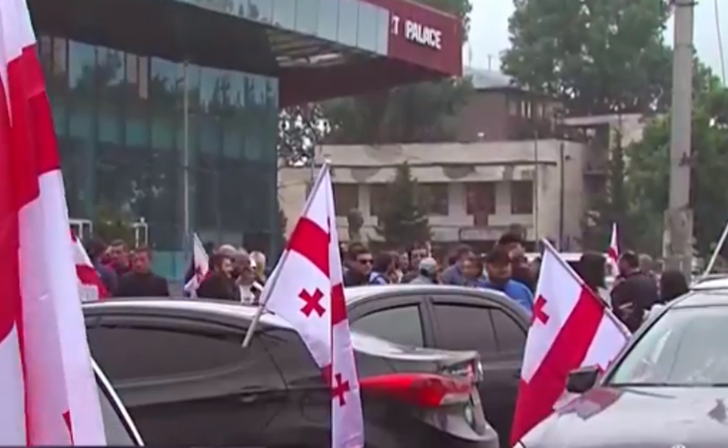 "ნამოხვანჰესის" მოწინააღმდეგეთა კოლონა თბილისისკენ დაიძრა 