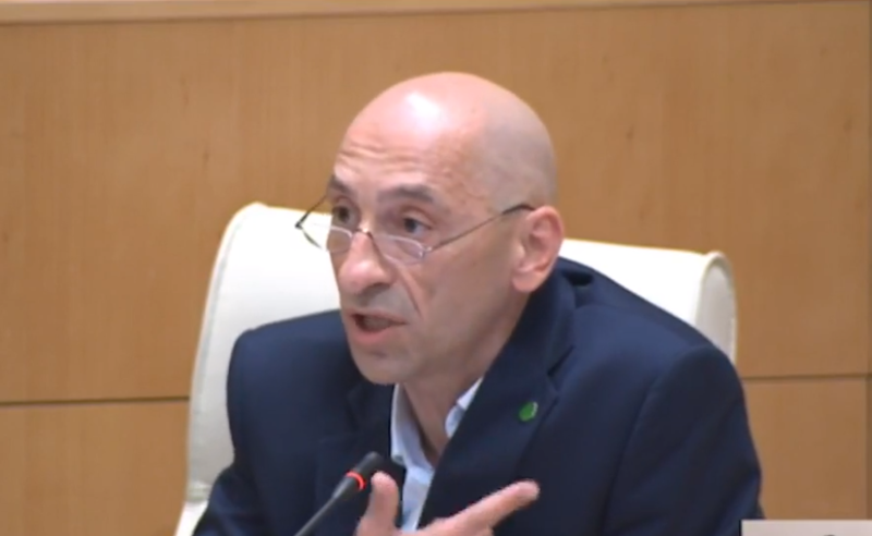 ძალიან მაწუხებს პარლამენტის შემოსასვლელში რკინის ღობე  - მეგრელიშვილი პლენარულ სესიაზე