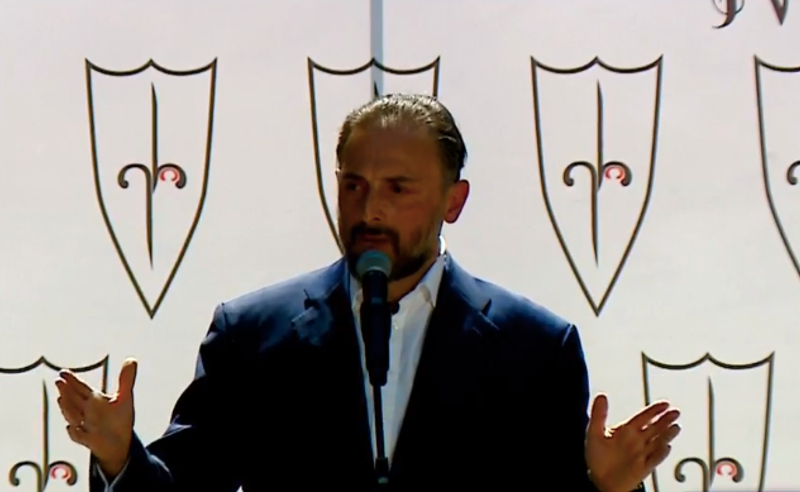 "მოვითხოვთ, გადადგეს ნინო ლომჯარია" - მეუფე სპირიდონის მხარდამჭერ აქციაზე ლევან ვასაძე მივიდა