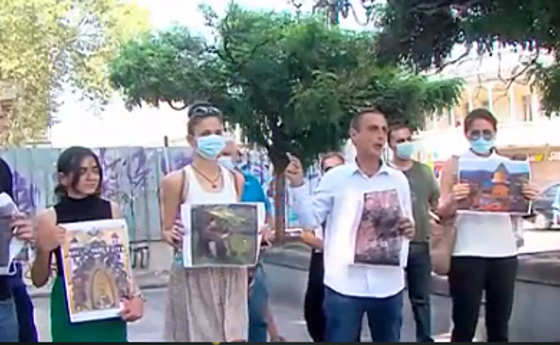 ეროვნული საგანძურის შენარჩუნების მოთხოვნით სამოქალაქო აქტივისტებმა აქცია გამართეს