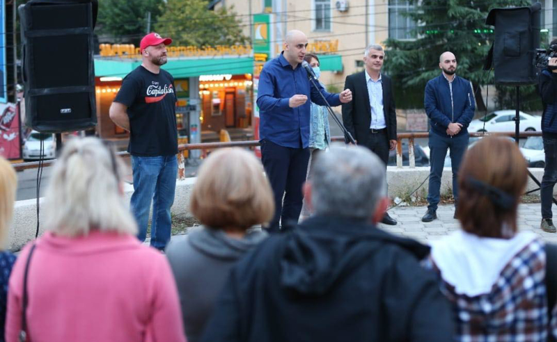 წინასაარჩევნო კამპანია აქტიურ ფაზაში შედის - ოპოზიცია დღეს ამომრჩევლებს ვარკეთილში შეხვდა