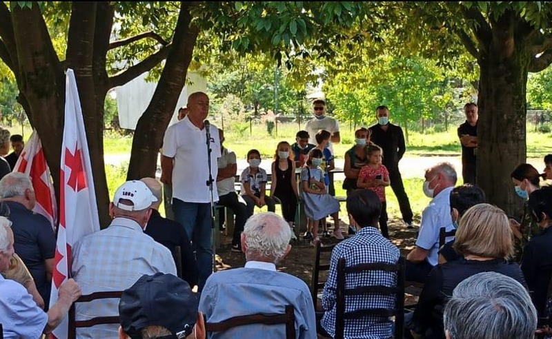 ზუგდიდის მერობის კანდიდატი,  ანზორ მელია, წინასაარჩევნო შეხვედრებს განაგრძობს
