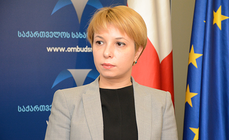 ნინო ლომჯარია  მიხეილ სააკაშვილს ხვდება