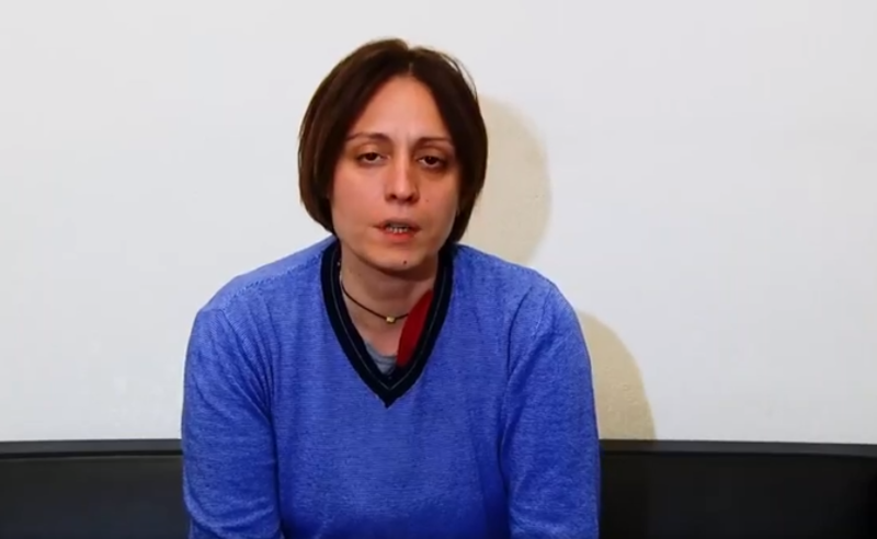 ელენე ხოშტარია  შიმშილობას არ წყვეტს 