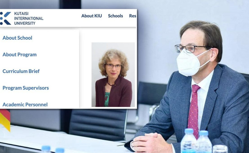 გერმანიის ელჩის ცოლი საქართველოში ოლიგარქის უნივერსიტეტშია დასაქმებული - Bild-ის სტატია 