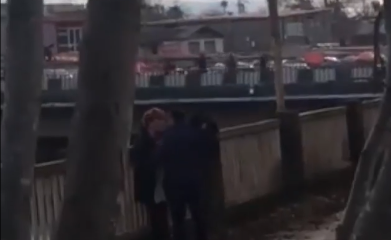 "პოლიციელი ფიზიკურად ძალადობს ქალზე"- შემზარავი ვიდეო ზუგდიდიდან