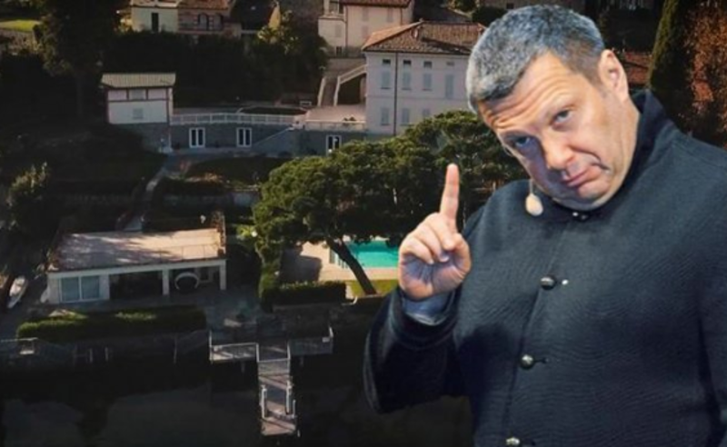 კომოს ტბაზე  რუსი პროპაგანდისტის ვილის დაწვა სცადეს