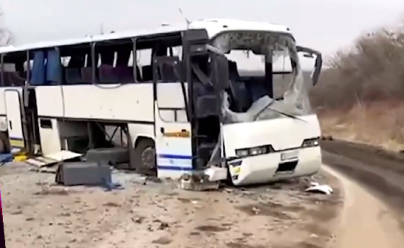 7 დაღუპული და 27 დაშავებული - ოკუპანტებმა საევაკუაციო ავტობუსები დაცხრილეს