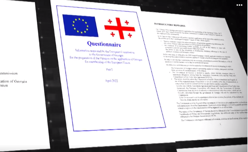37 გვერდი და 367 საკითხი - ევროკავშირის კითხვარი გასაჯაროვდა 