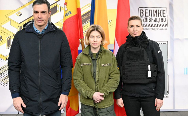 კიევში ესპანეთისა და დანიის პრემიერმინისტრები ჩავიდნენ