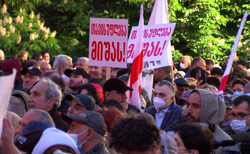 "გადავარჩინოთ მიხეილ სააკაშვილი" - რუსთავის ციხესთან აქცია გაიმართება 