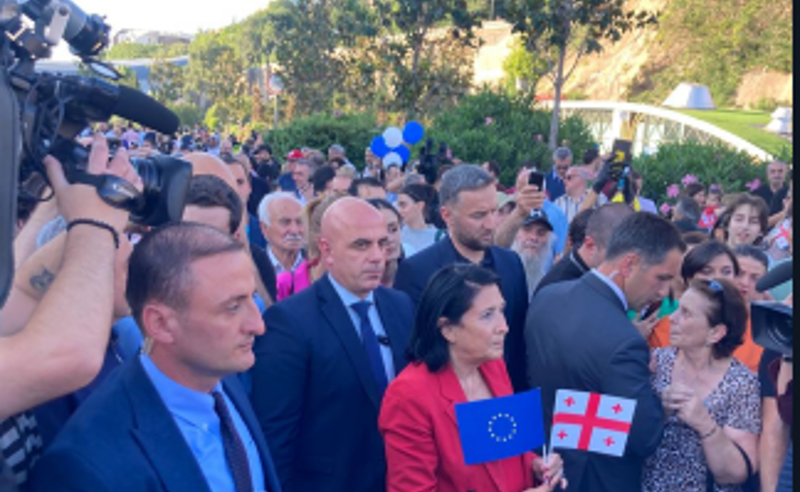 ევროპის მოედანზე აქცია დასრულდა