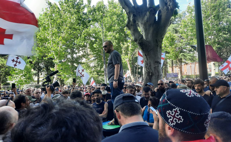 ვიცი, რომ ევროკავშირის დროშის დაწვა დასჯადია, არ არის პრობლემა  - კოკა მორგოშია