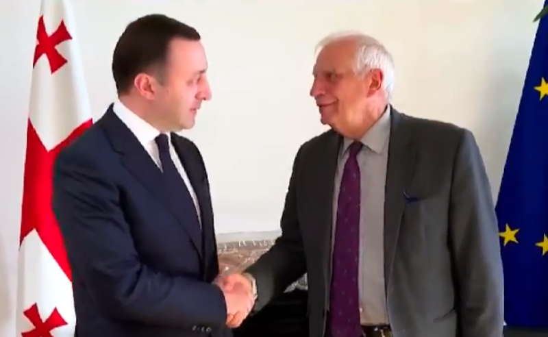 გადამწყვეტი მოლაპარაკებები ბრიუსელში - პრემიერი ღარიბაშვილი ევროკავშირის უმაღლეს წარმომადგენელს ხვდება 