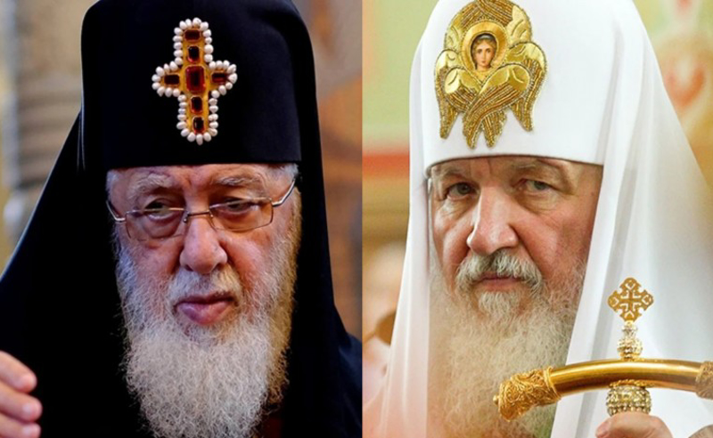 "გისურვებთ, მალე აღდგეს რუსეთ-უკრაინას შორის მშვიდობა"  - ილია II რუსეთის პატრიარქს იუბილეს ულოცავს
