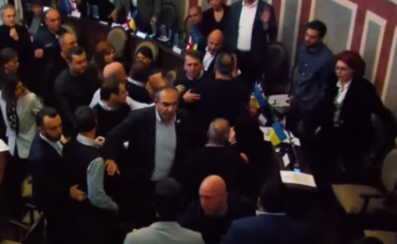 ირაკლი კობახიძეს საკრებულოში "წვერგაპარსული ნაძირალა" უწოდეს