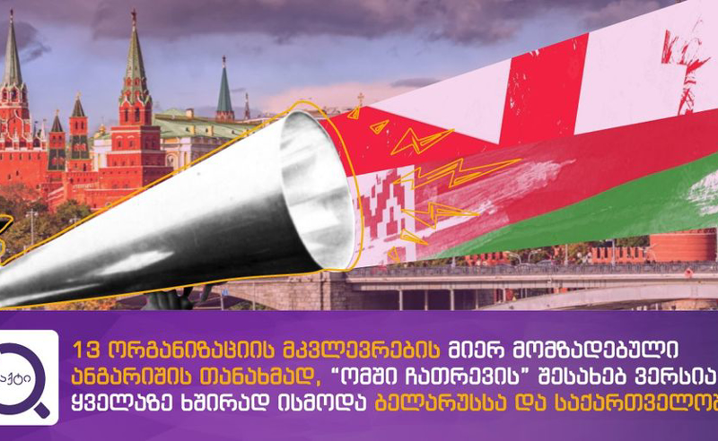 მთავრობა, როგორც რუსული დეზინფორმაციის გამტარი  - ახალი სკანდალური კვლევა
