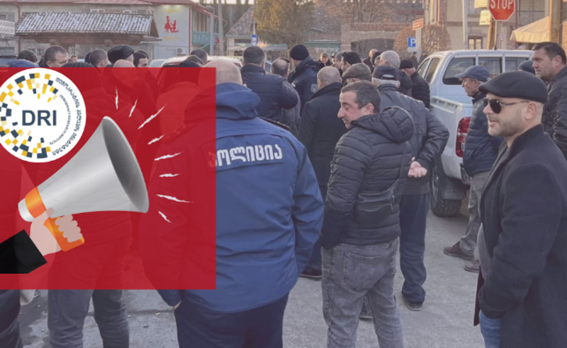 მოძალადე ჯგუფების თავდასხმები ხელისუფლების წახალისებულია - DRI
