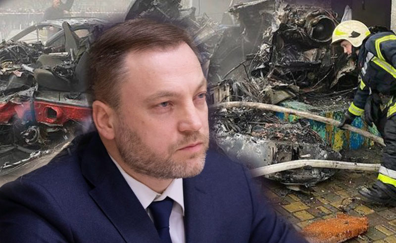 ბროვარში ვერტმფრენის ჩამოვარდნას უკრაინის შს მინისტრი ემსხვერპლა