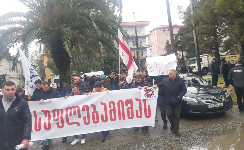 ეს აქციები მიხეილ სააკაშვილის გათავისუფლებით უნდა დაგვირგვინდეს - პროტესტი ხელვაჩაურში