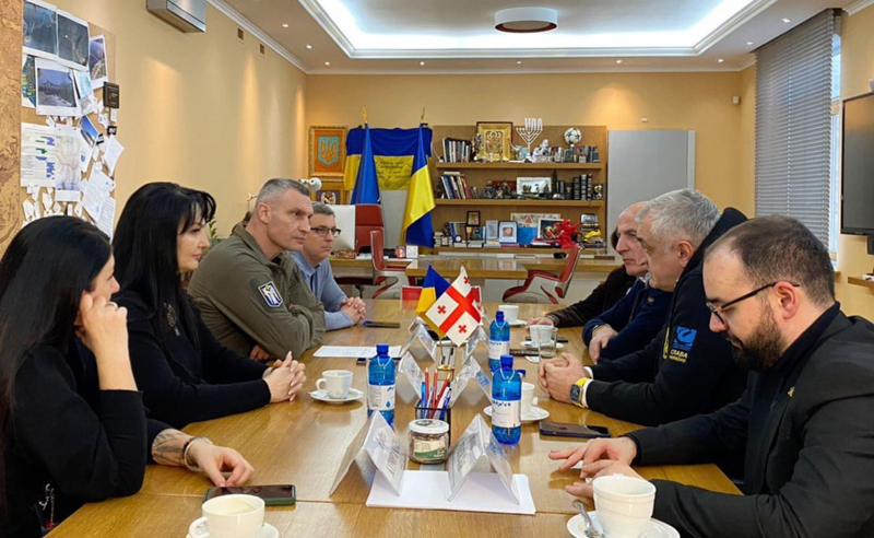 "ლელოს" ლიდერები კიევის მერს, ვიტალი კლიჩკოს შეხვდნენ