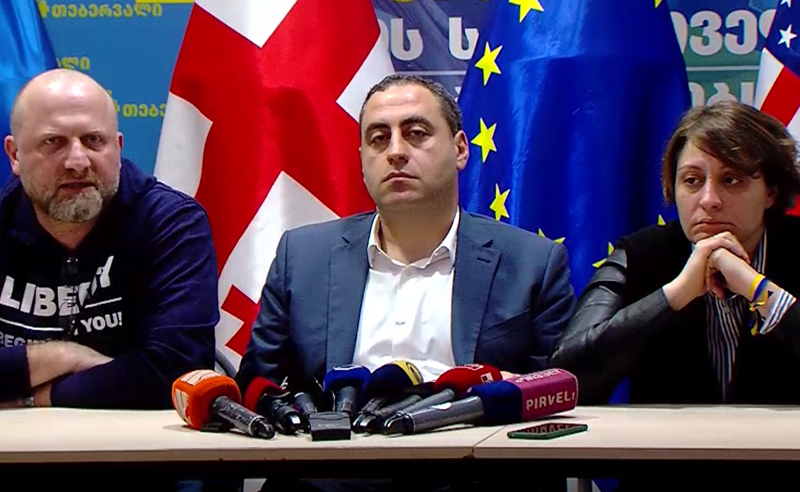 სამი ოპოზიციური პარტია სტრასბურგში გამართულ  შეხვედრებს აჯამებს