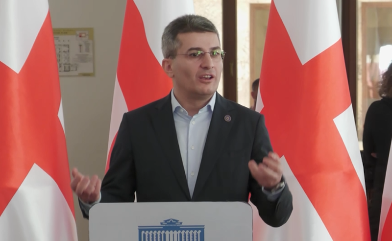 "ბოლშევიკურ ტროიკას" კარგი პერფომანსი მოუწყეს - მდინარაძე ნიღბიან ახალგაზრდებს მადლობას უხდის