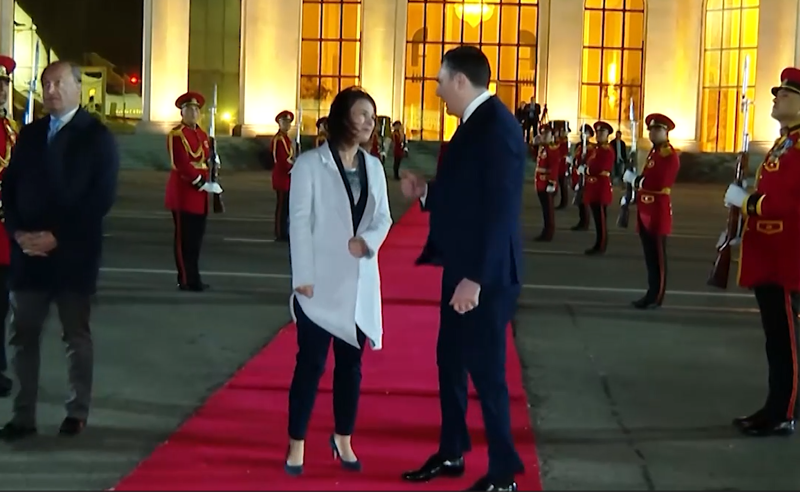 გერმანიის საგარეო საქმეთა მინისტრმა საქართველო დატოვა - ბერბოკი დარჩიაშვილმა აეროპორტში პირადად გააცილა