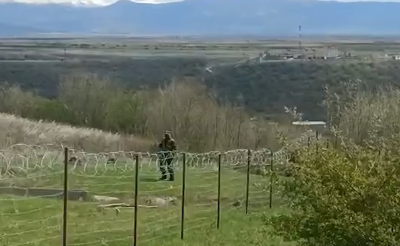საოკუპაციო ხაზთან დილიდან ისევ რუსი ოკუპანტები გამოჩნდნენ