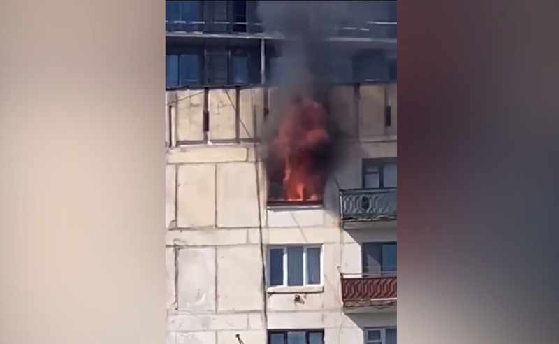 თბილისში, ნუცუბიძის პლატოზე გაჩენილ ხანძარს ქალი ემსხვერპლა