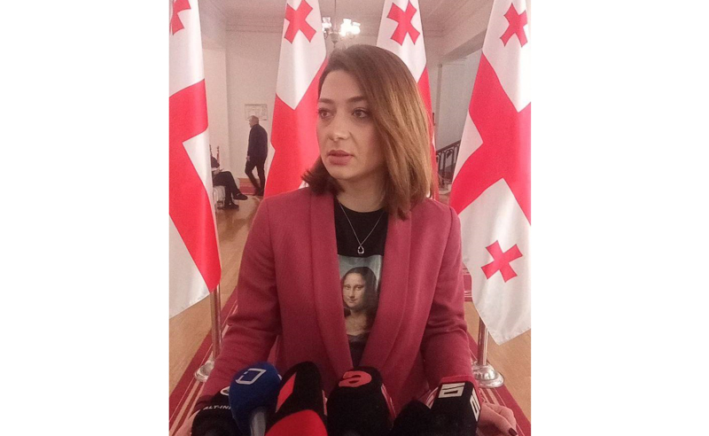 ანა ბუჩუკური პარლამენტში "მონა ლიზას" პრინტიანი მაისურით (ფოტო)