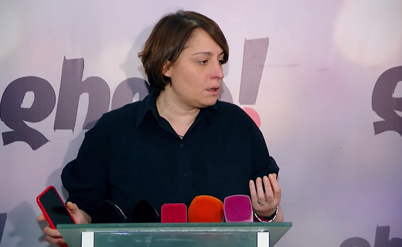 "ქართული ოცნება ხევს უკრაინის დროშას, ისინი რუსეთის გვერდით დგანან" - ელენე ხოშტარია