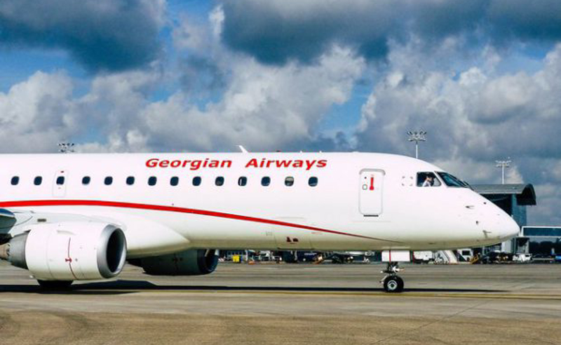 ქართული ავიაკომპანია Georgian Airways-ის პირველი თვითმფრინავი მოსკოვში დაეშვა - რუსული მედია