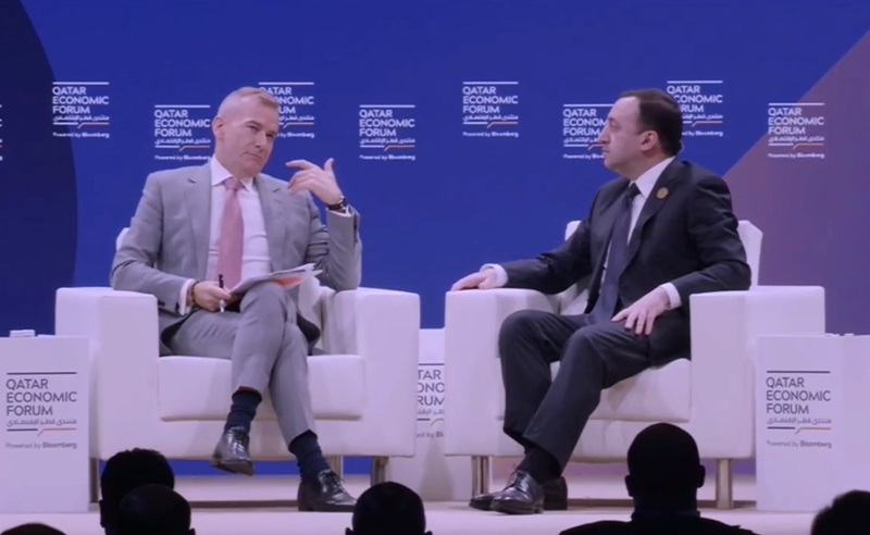 Bloomberg-ის ჟურნალისტი ღარიბაშვილს: პუტინის ნარატივს იმეორებთ?