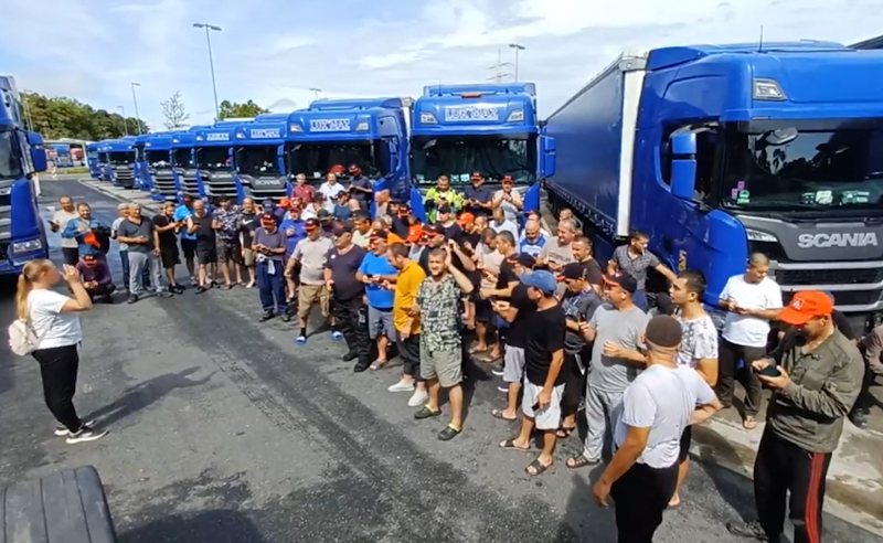 გაფიცვის 55-ე დღე - გერმანიაში ჩარჩენილი ქართველი მძღოლები ამ დრომდე ხელფასებს ითხოვენ