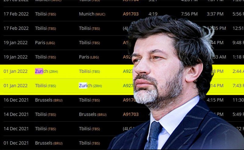 ექსკლუზივი: როგორ დადის კალაძე სამთავრობო თვითმფრინავით დასასვენებლად - გამოძიების ახალი სერია