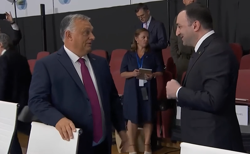 ორბანი - ზელენსკის ნაცვლად - ირაკლი ღარიბაშვილი ზელენსკის არ მიესალმა
