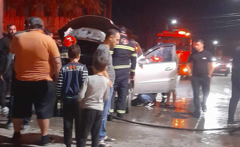 ქუთაისში მოძრავ ავტომობილს ცეცხლი წაეკიდა 