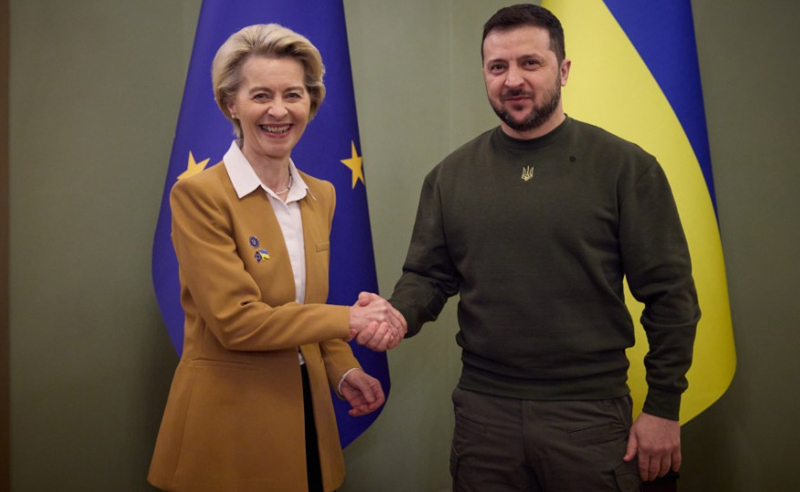 "ევროკავშირისკენ გზაზე შთამბეჭდავი წინსვლა გაქვთ" - ურსულა ფონ დერ ლაიენი კიევში ჩავიდა