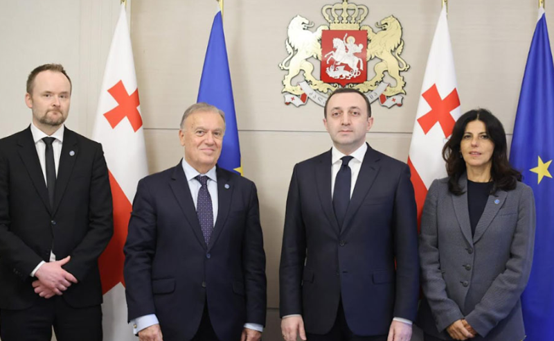 ირაკლი ღარიბაშვილი ვენეციის კომისიის დელეგაციას შეხვდა