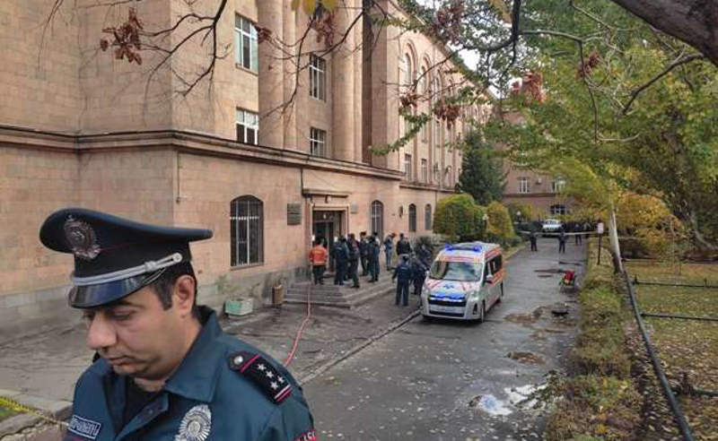 ერევანში, სახელმწიფო უნივერსიტეტში მომხდარ აფეთქებას  1 ადამიანი ემსხვერპლა