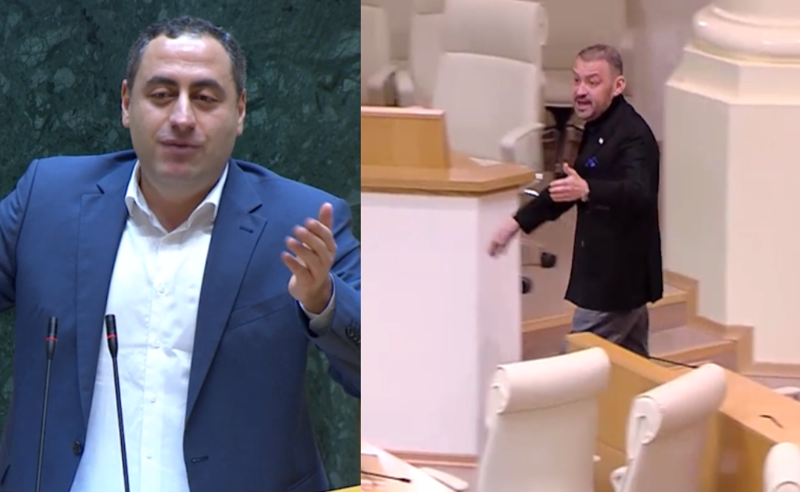"ქართული ოცნება" საცობია" - ხმაური და დაპირისპირება პარლამენტში