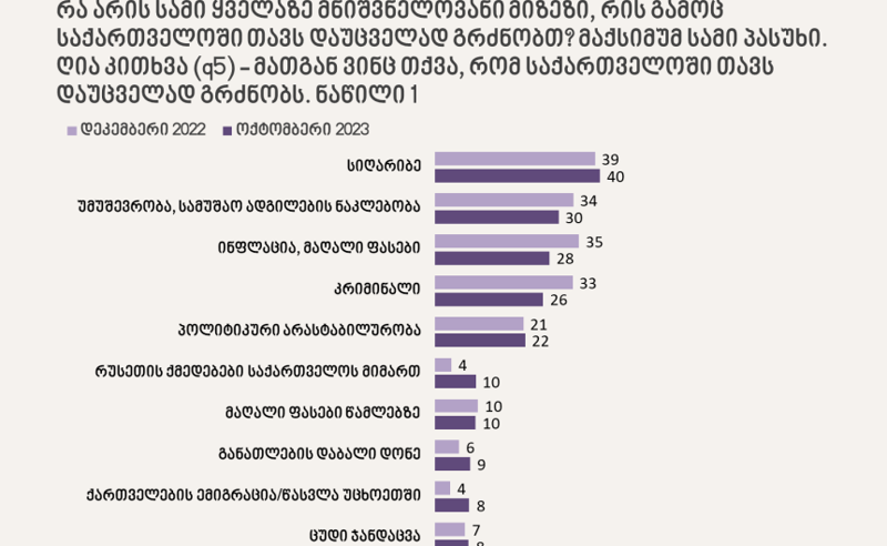 ემიგრაცია, სიღარიბე, უმუშევრობა, ინფლაცია - NDI-ის ახალი კვლევა - ძირითადი მიგნებები