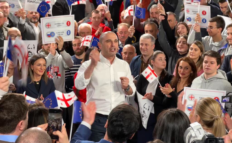 ქართველი ხალხი უგებს ერთით ნულს რუსულ პარტიას და წინ დიდი გამარჯვებაა - ხაბეიშვილი
